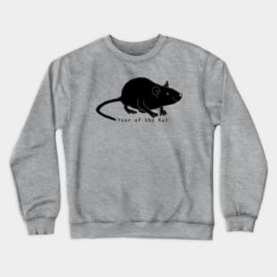 Year of the Rat Black Crewneck Sweatshirt